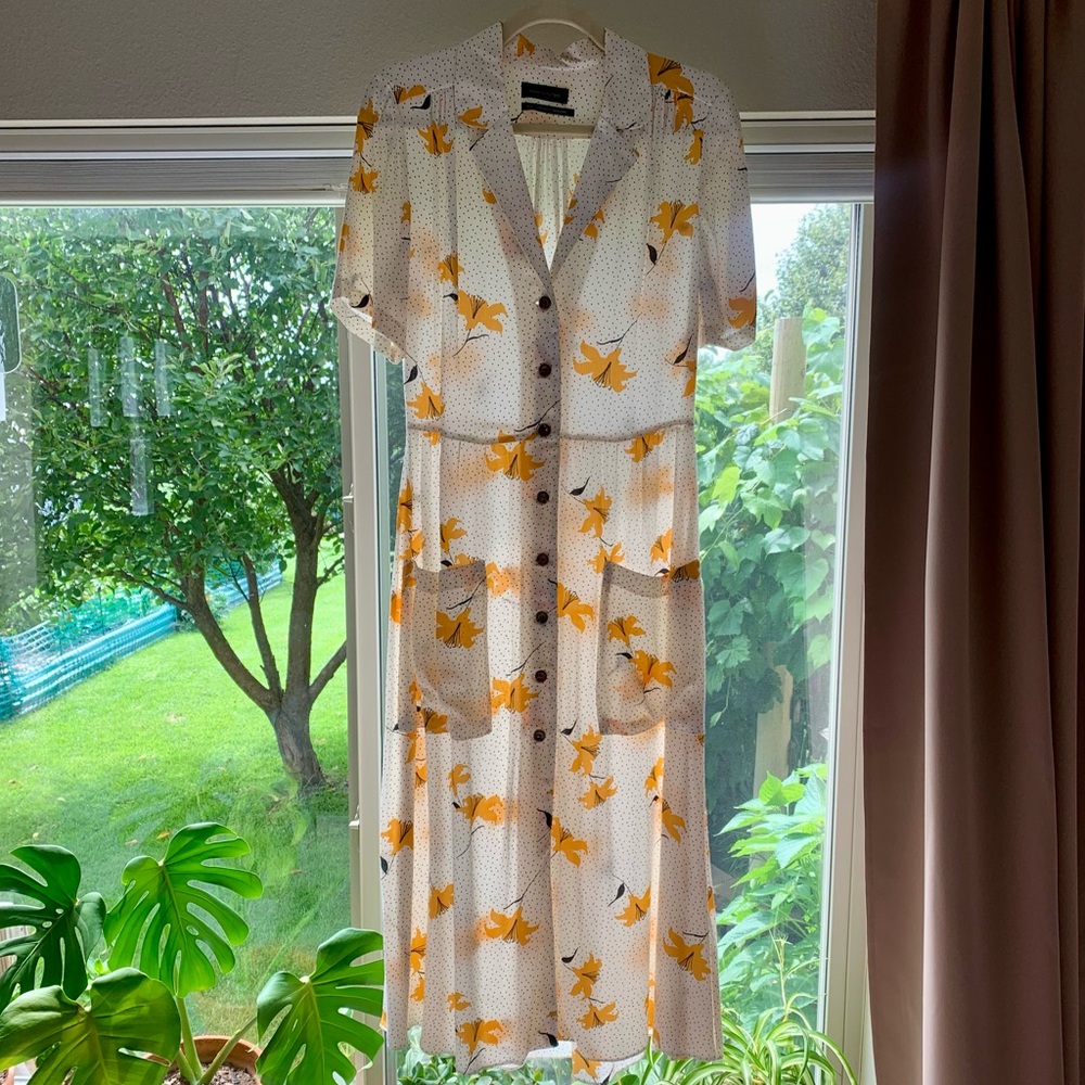 Urban Outfitters Floral Button Down Dress